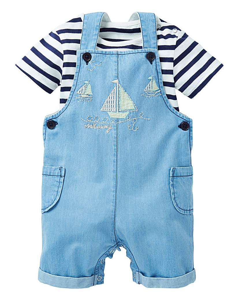 KD Baby Boy Sailor Dungareee and T-Shirt KD Baby Boy Sailor Dungareee and T-Shirt