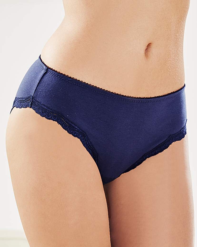 2 Pack Sophie Mid Rise Navy/White Briefs at Ambrose Wilson Catalogue 2 Pack Sophie Mid Rise Navy/White Briefs.