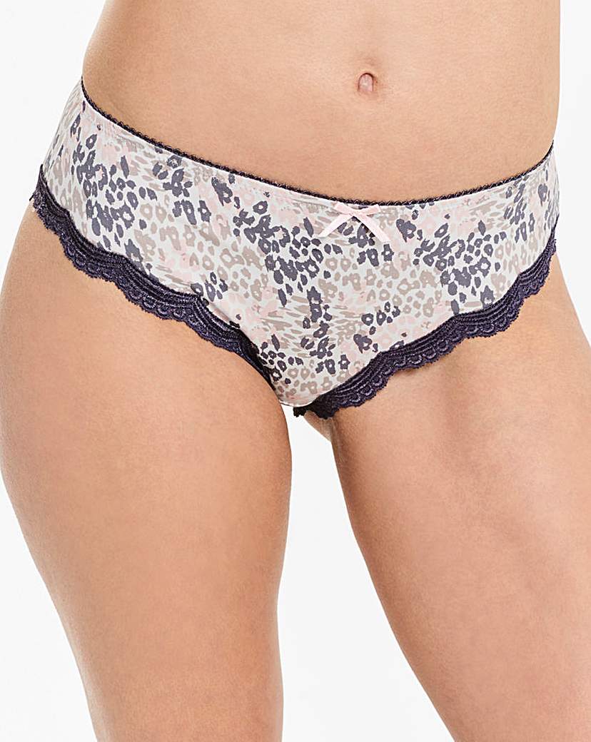 2 Pack Sophie Grey/Print Midi Briefs 2 Pack Sophie Grey/Print Midi Briefs