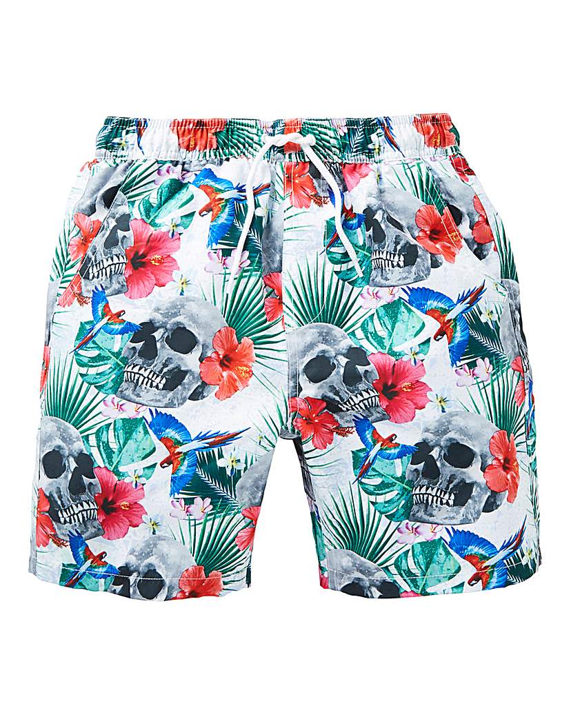 KD Boys Skull Print Swim Shorts KD Boys Skull Print Swim Shorts