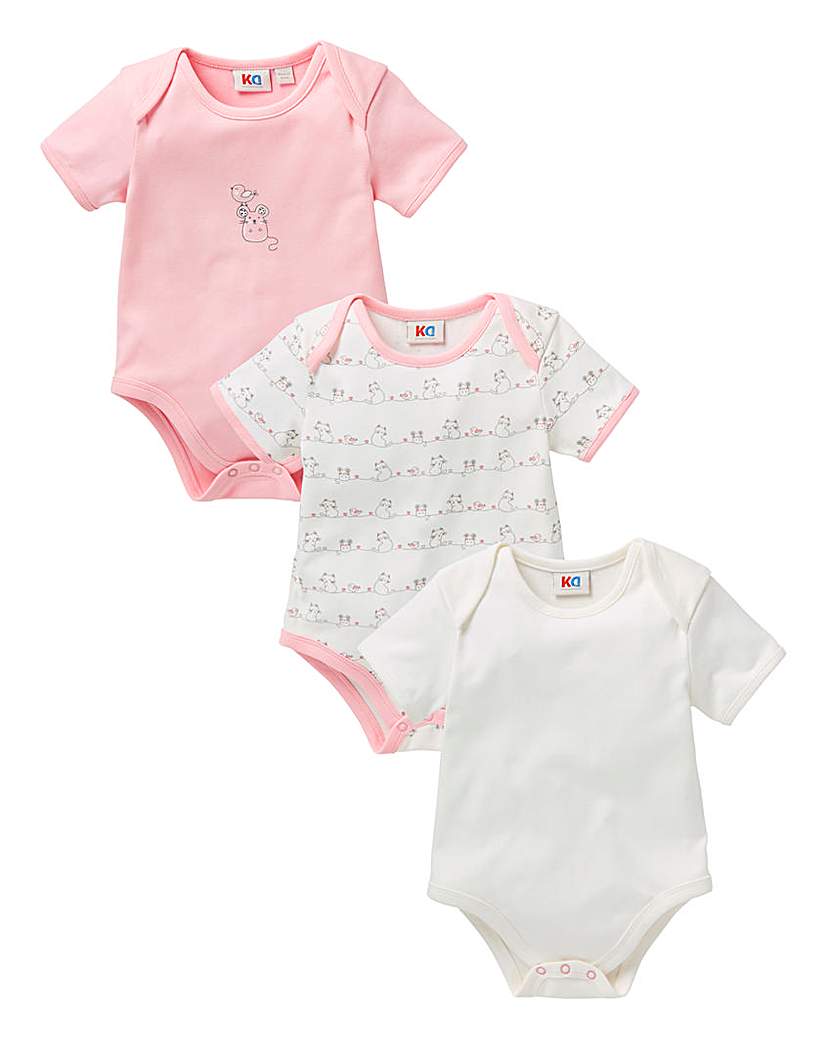 KD Baby Pack of Three Bodysuits KD Baby Pack of Three Bodysuits