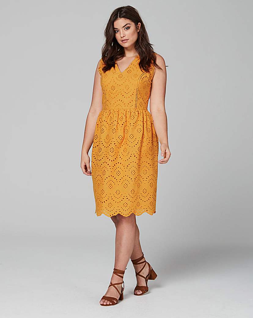 Lovedrobe Fit & Flare Broderie Dress Lovedrobe Fit & Flare Broderie Dress