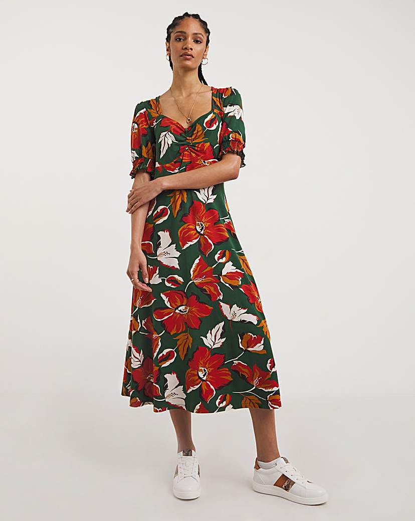 Joe Browns Floral Midi Jersey Dress