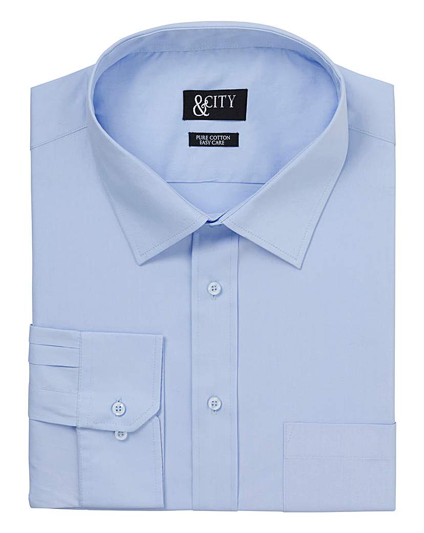 Image of &City Mighty 100% Cotton Easy Care Shirt