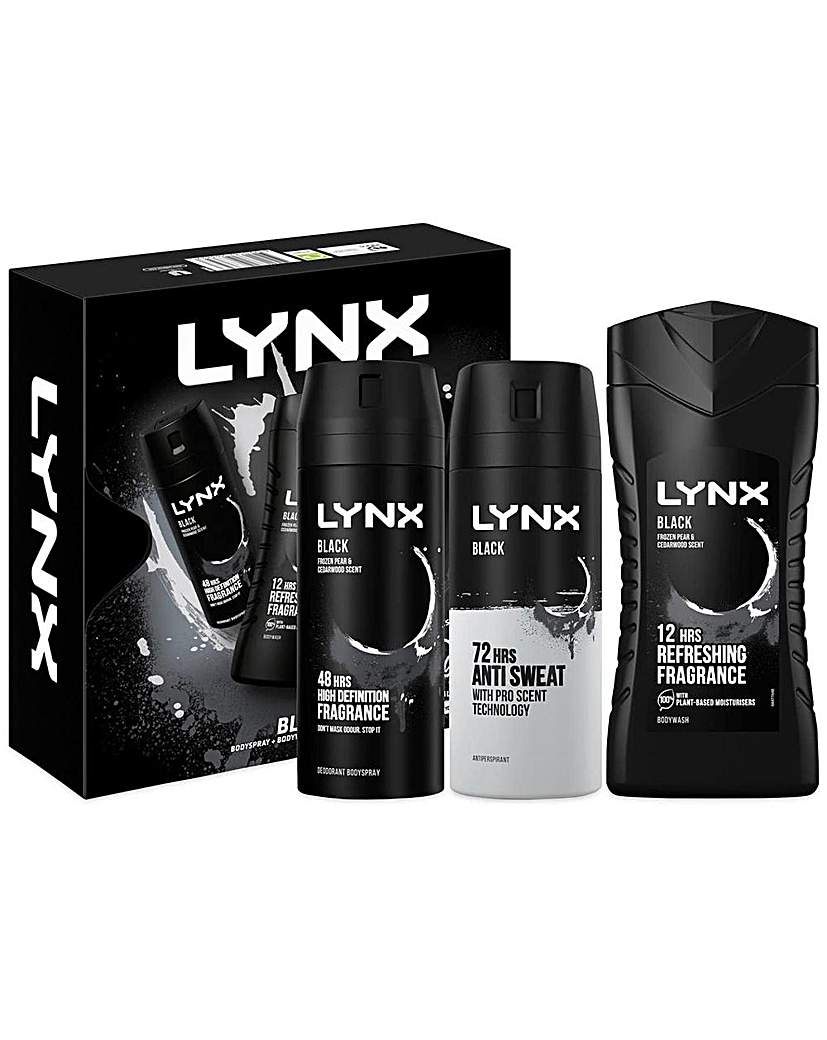 Lynx Black Trio Gift Set