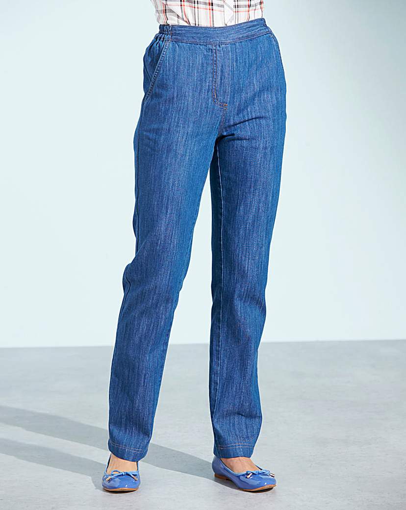 Pull-On Straight-Leg Jeans Regular Pull-On Straight-Leg Jeans Regular