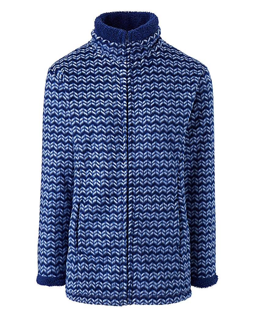 Print Fleece Jacket Print Fleece Jacket