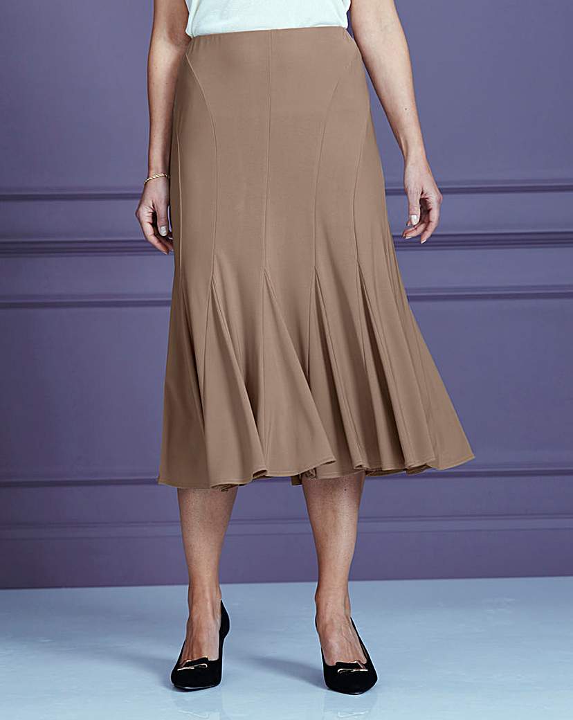 Jersey Skirt with Godets L32in Jersey Skirt with Godets L32in