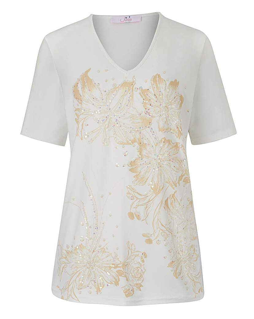 CAVIAR BEADED JERSEY TOP CAVIAR BEADED JERSEY TOP