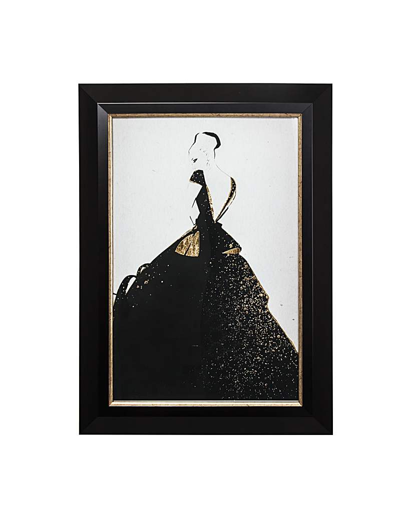 Glamour Fashion Metallic Framed Print Glamour Fashion Metallic Framed Print