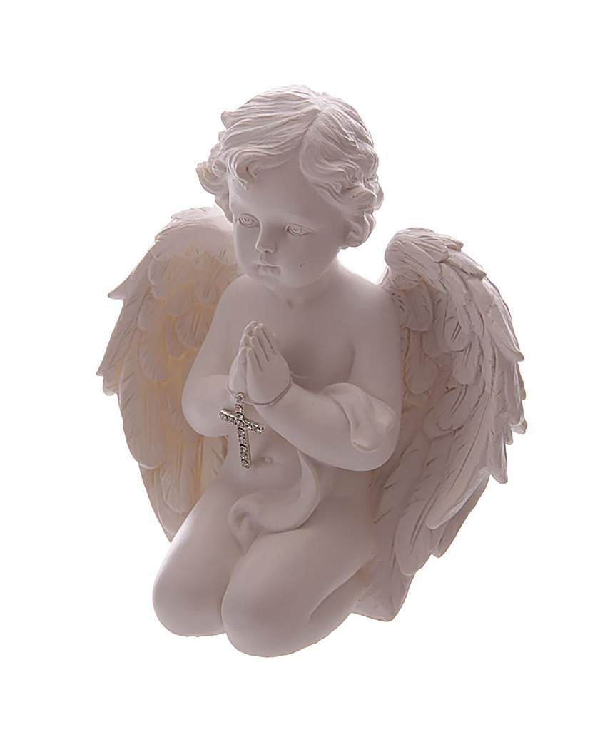 Decorative Cherub Figure with Cross Decorative Cherub Figure with Cross