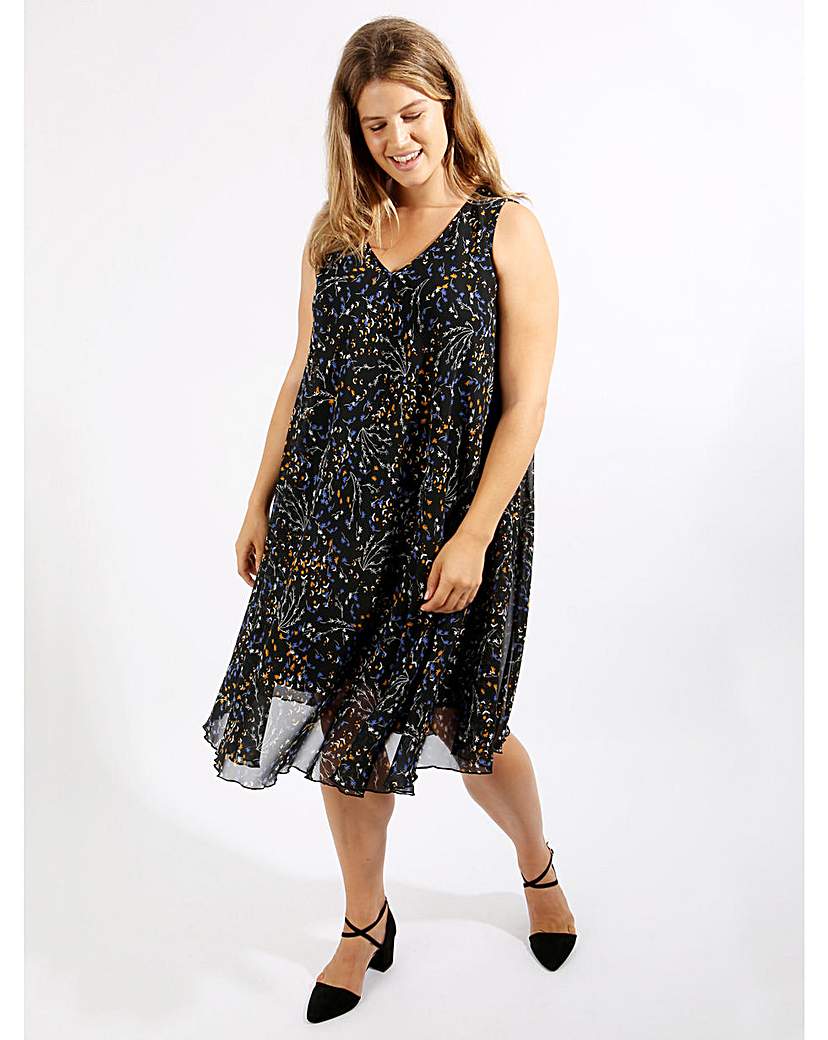 Lovedrobe GB Floral Print Drape Dress Lovedrobe GB Floral Print Drape Dress