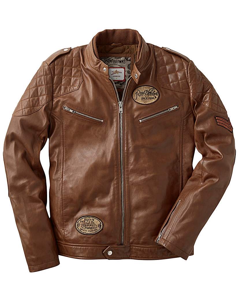 Joe Browns Leather Jacket Regular at Fashion World Catalogue Joe Browns Leather Jacket Regular.