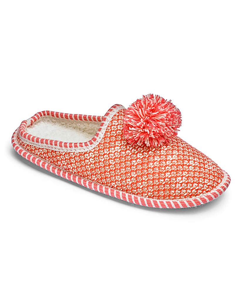 Heavenly Soles Glitter Pom Slippers Heavenly Soles Glitter Pom Slippers