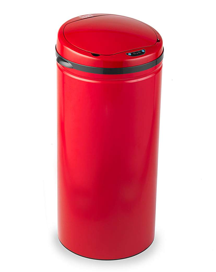 Russell Hobbs Round 30L Sensor Bin Red Russell Hobbs Round 30L Sensor Bin Red
