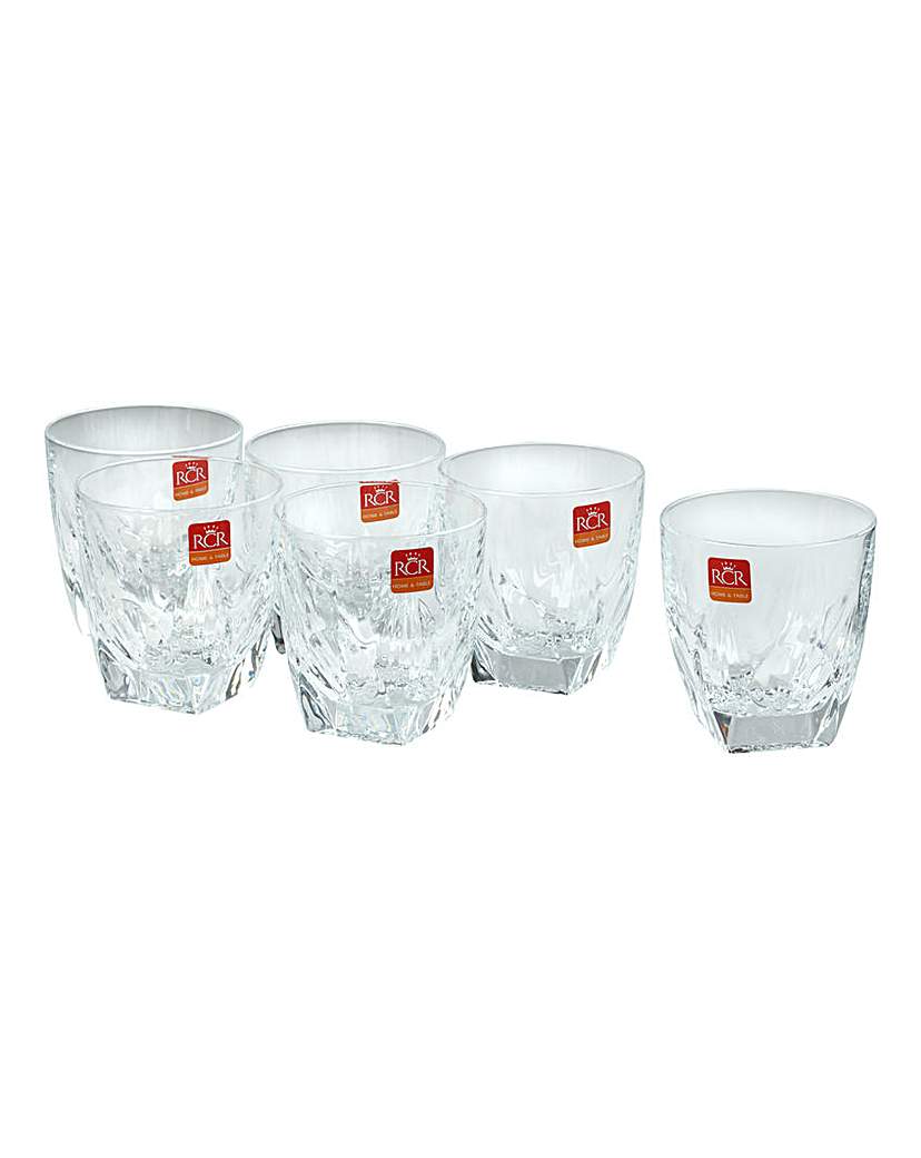 RCR Crystal Fior Di Loto Tumblers Set 6 RCR Crystal Fior Di Loto Tumblers Set 6
