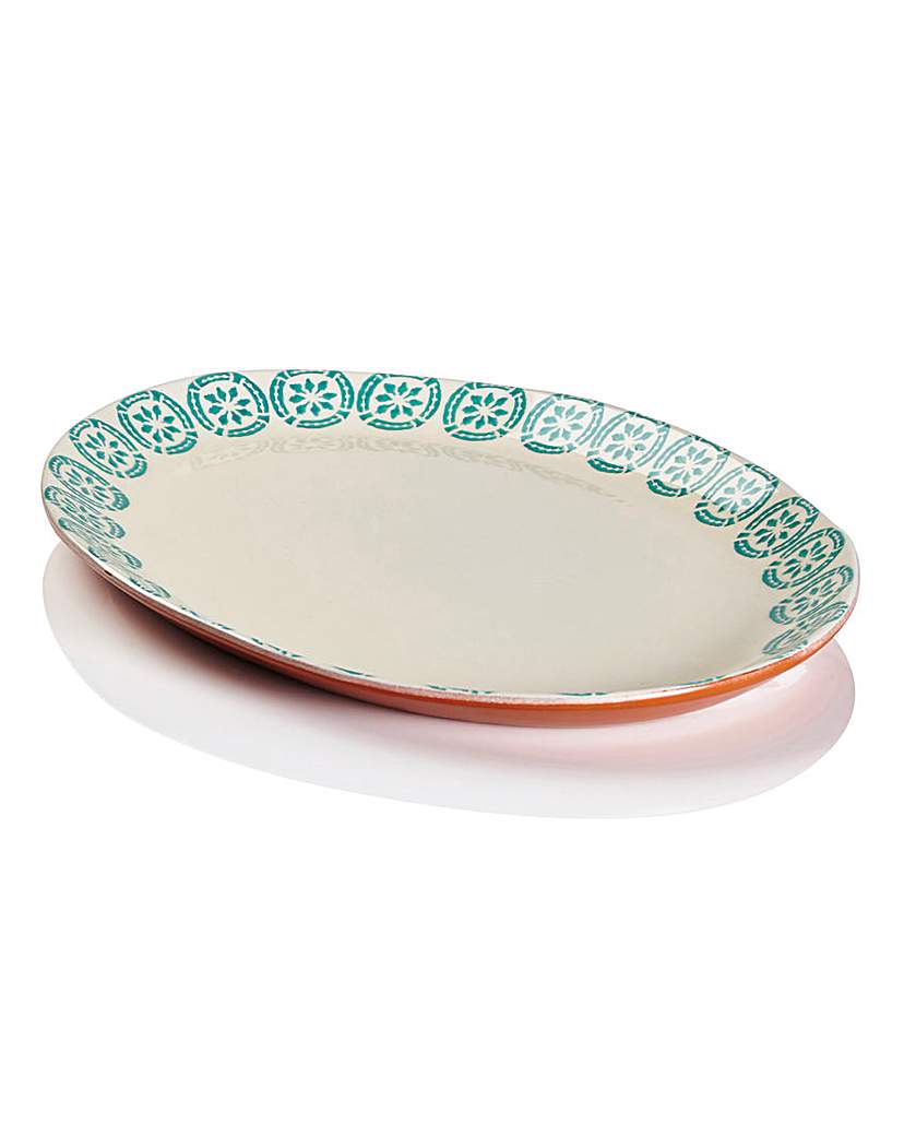Jantar Terracotta Oval Platter Jantar Terracotta Oval Platter