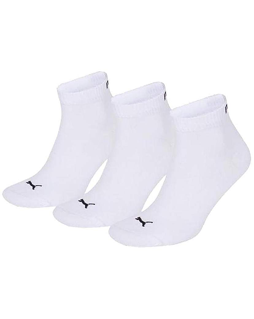 3 Pair Puma Training Quarter Socks 3 Pair Puma Training Quarter Socks