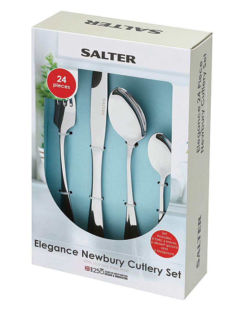 Salter Elegance 24PC Newbury Cutlery Set Salter Elegance 24PC Newbury Cutlery Set