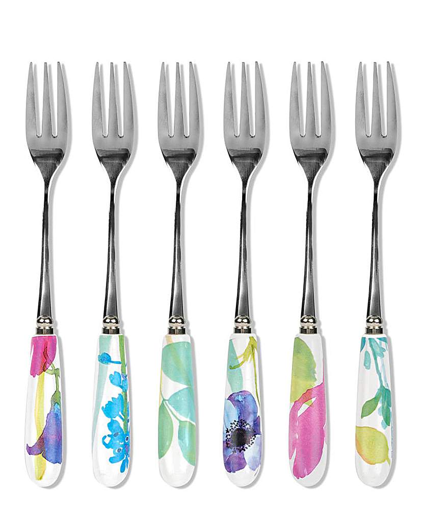 Portmeirion Water Garden Set of 6 Pastry Portmeirion Water Garden Set of 6 Pastry