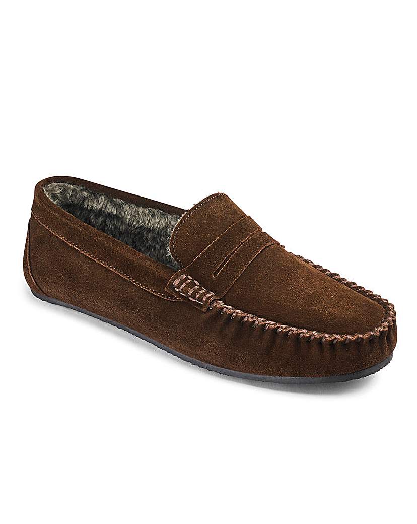 Suede Saddle Loafer Slipper Suede Saddle Loafer Slipper