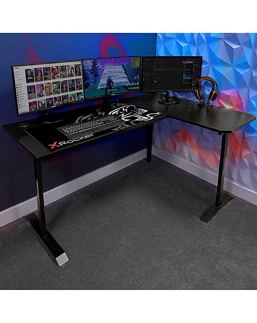 X Rocker Panther XL Corner Gaming Desk