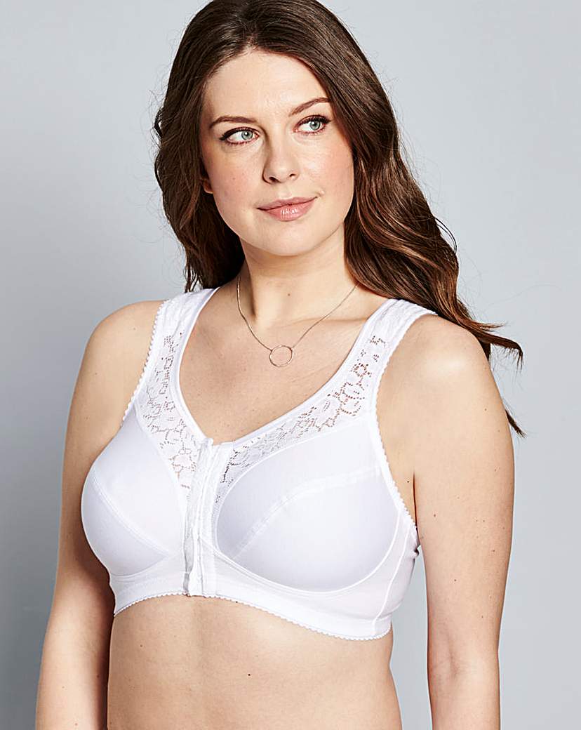 Miss Mary F/Fastening Comfort Bra Wht Miss Mary F/Fastening Comfort Bra Wht