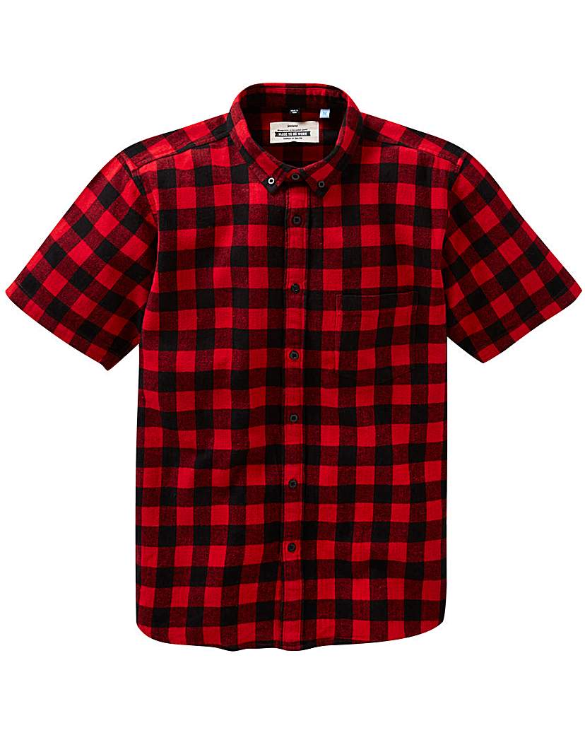 Jacamo S/S Buffalo Check Shirt Regular Jacamo S/S Buffalo Check Shirt Regular