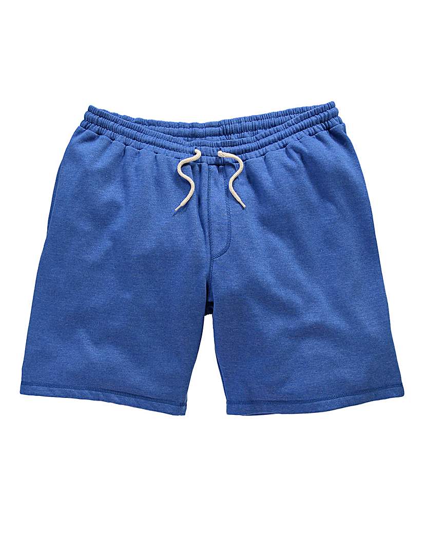 Jacamo Blue Marl Fleece Shorts Jacamo Blue Marl Fleece Shorts