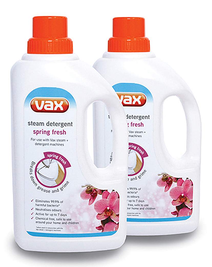 Vax Pack of Two 1 Litre Steam Detergent Vax Pack of Two 1 Litre Steam Detergent