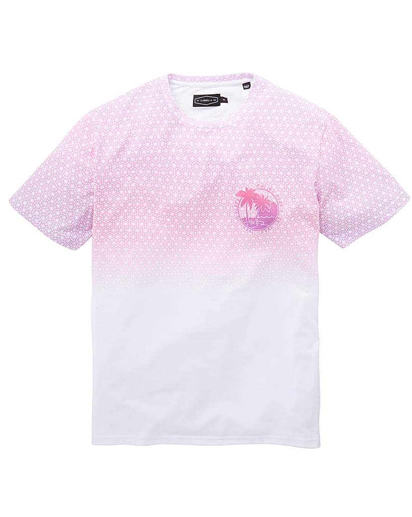 Label J Geo Fade Tee Long Label J Geo Fade Tee Long