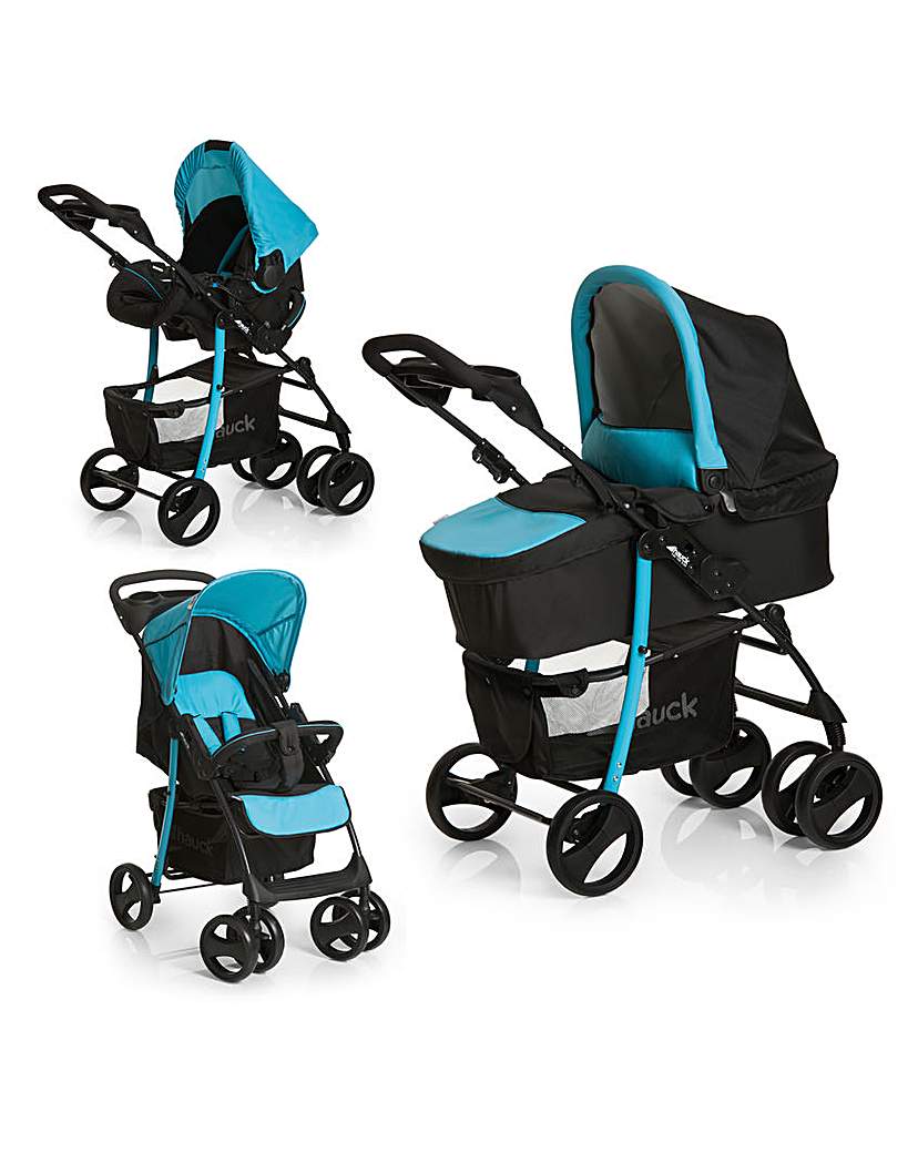 Hauck Shopper SLX Trio Set - Caviar/Aqua Hauck Shopper SLX Trio Set - Caviar/Aqua