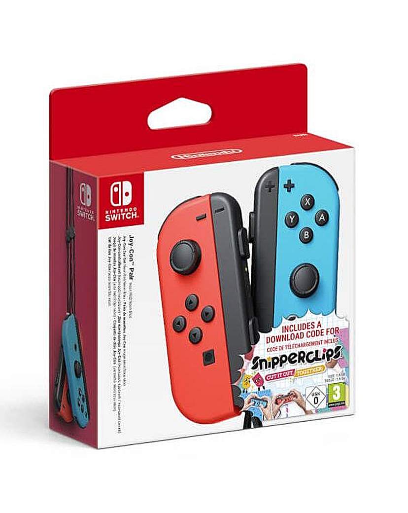 Neon Red Blue Joy Cons Inc Snipperclips Neon Red Blue Joy Cons Inc Snipperclips