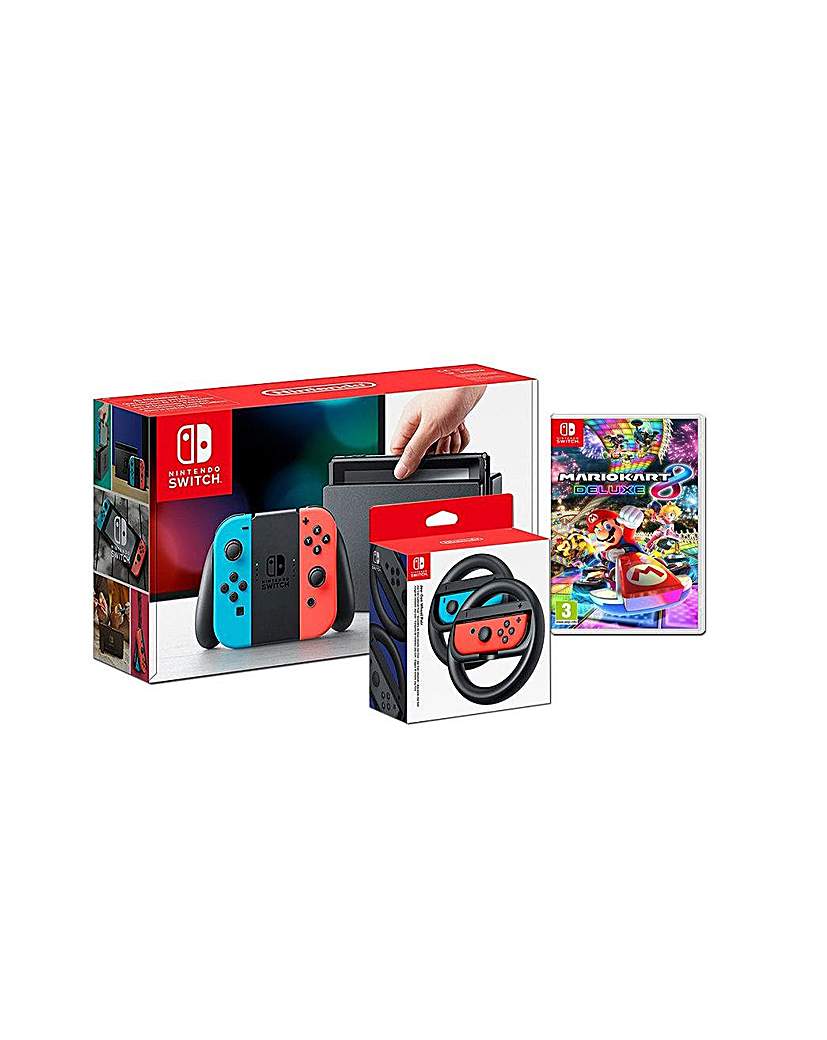Switch Console Mario Kart 8 and Wheels Switch Console Mario Kart 8 and Wheels
