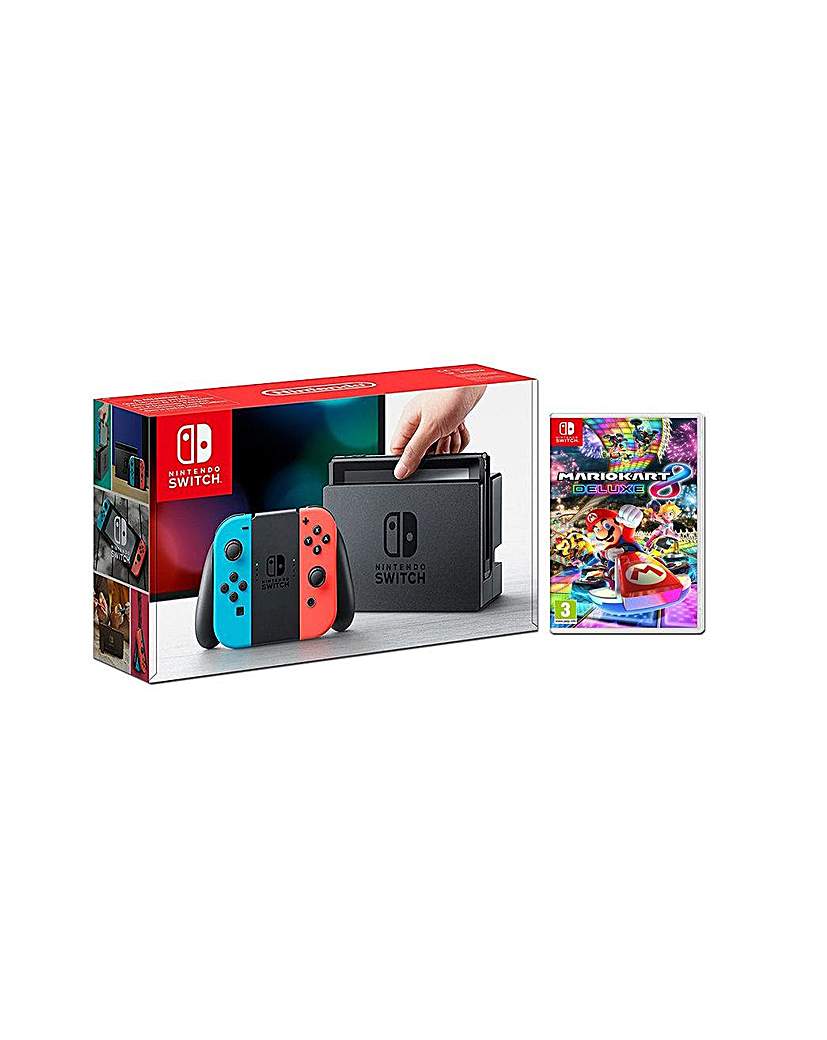 Switch Console and Mario Kart 8 Deluxe Switch Console and Mario Kart 8 Deluxe