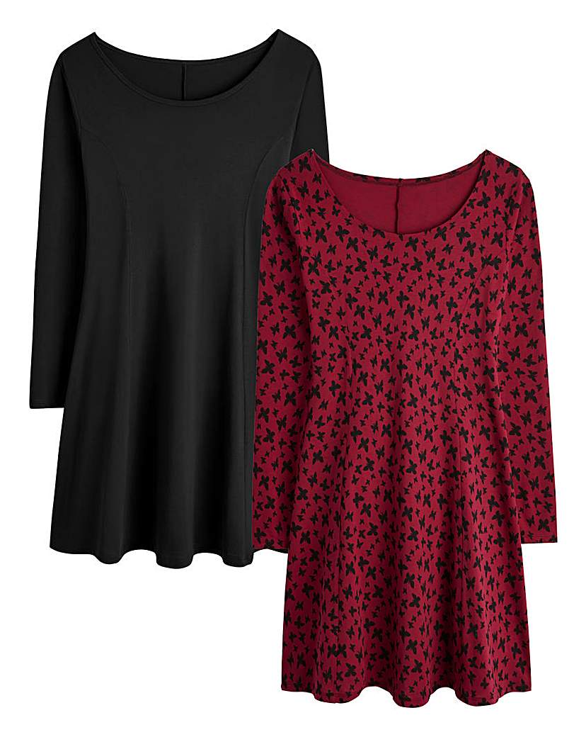 Pack of 2 Swing Tunics Pack of 2 Swing Tunics