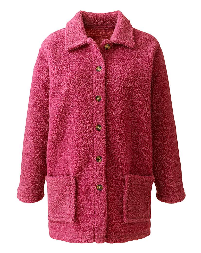 mwl re sourced sweater fleece shirt jacket