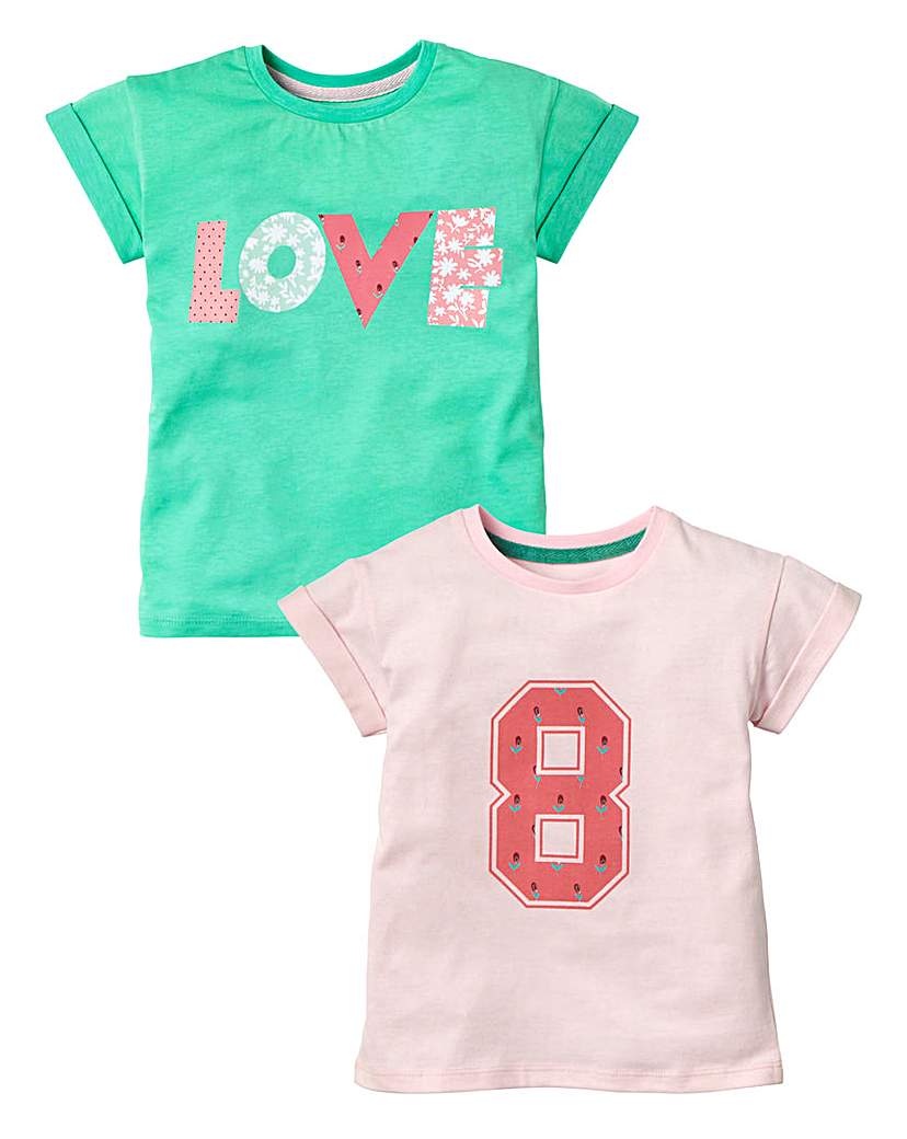 KD MINI Girl Pack of Two T-Shirts KD MINI Girl Pack of Two T-Shirts