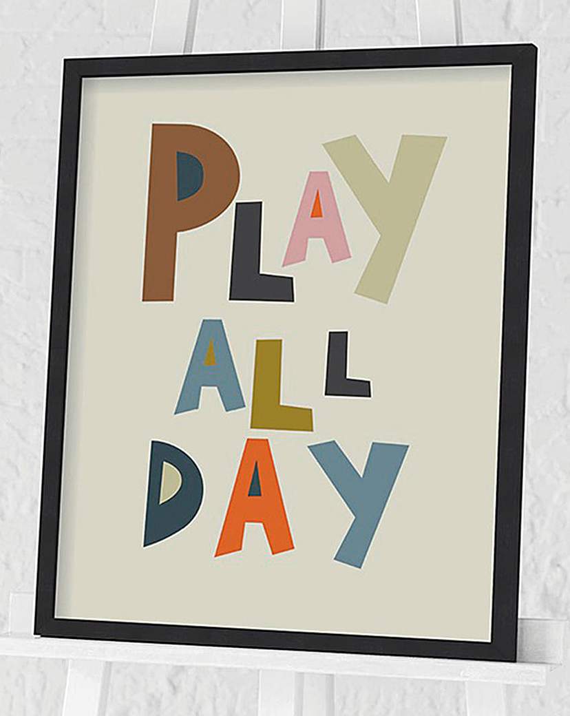 Nicola Evans Play All Day Wall Art