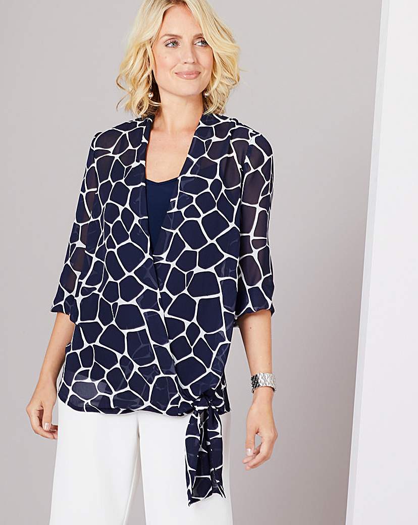 Julipa Wrap Front Blouse and Cami