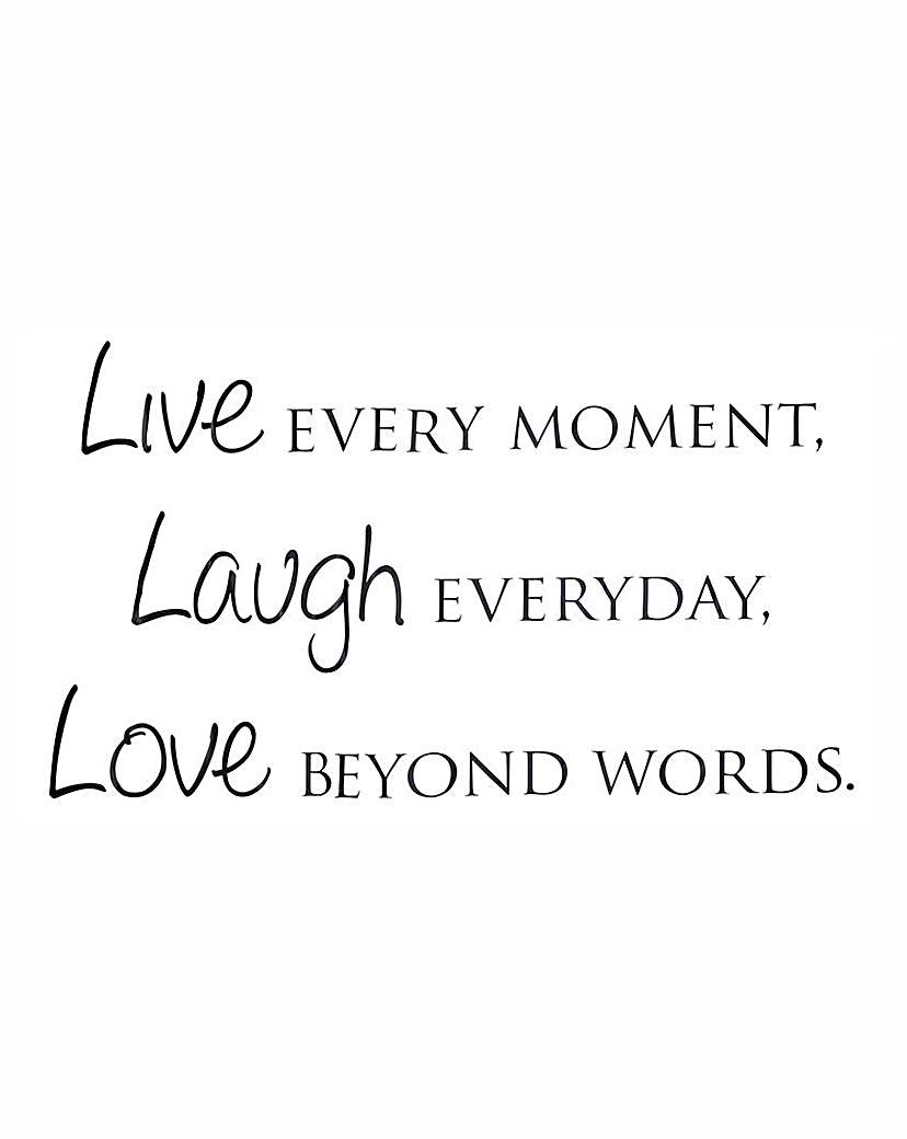 'Live Laugh Love' Wall Quote Sticker 'Live Laugh Love' Wall Quote Sticker