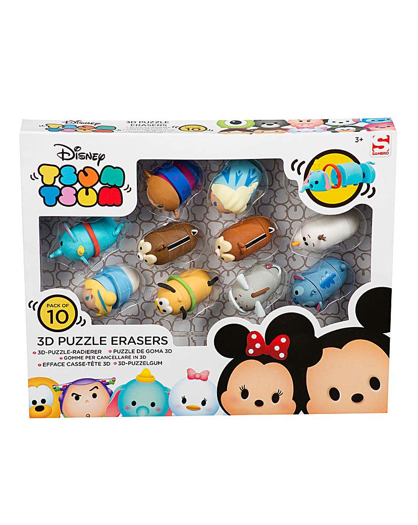 Disney Tsum Tsum Puzzle Erasers 10pc Disney Tsum Tsum Puzzle Erasers 10pc