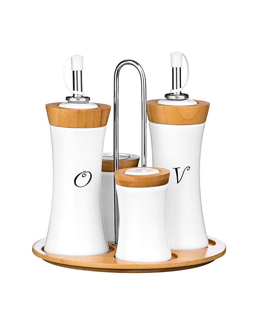 Premier Housewares 4pc Condiment Set Premier Housewares 4pc Condiment Set