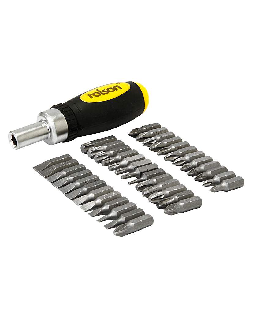 Rolson 38pc Stubby Screwdriver Set Rolson 38pc Stubby Screwdriver Set