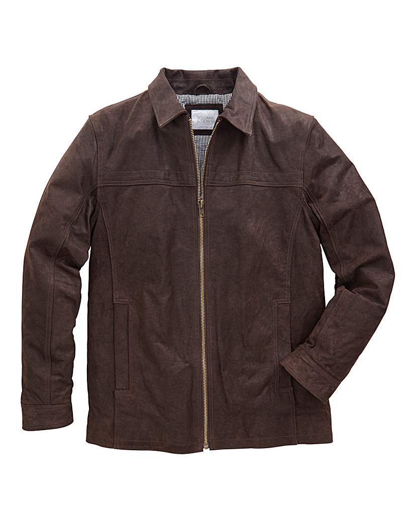 WILLIAMS & BROWN Leather Harrington WILLIAMS & BROWN Leather Harrington