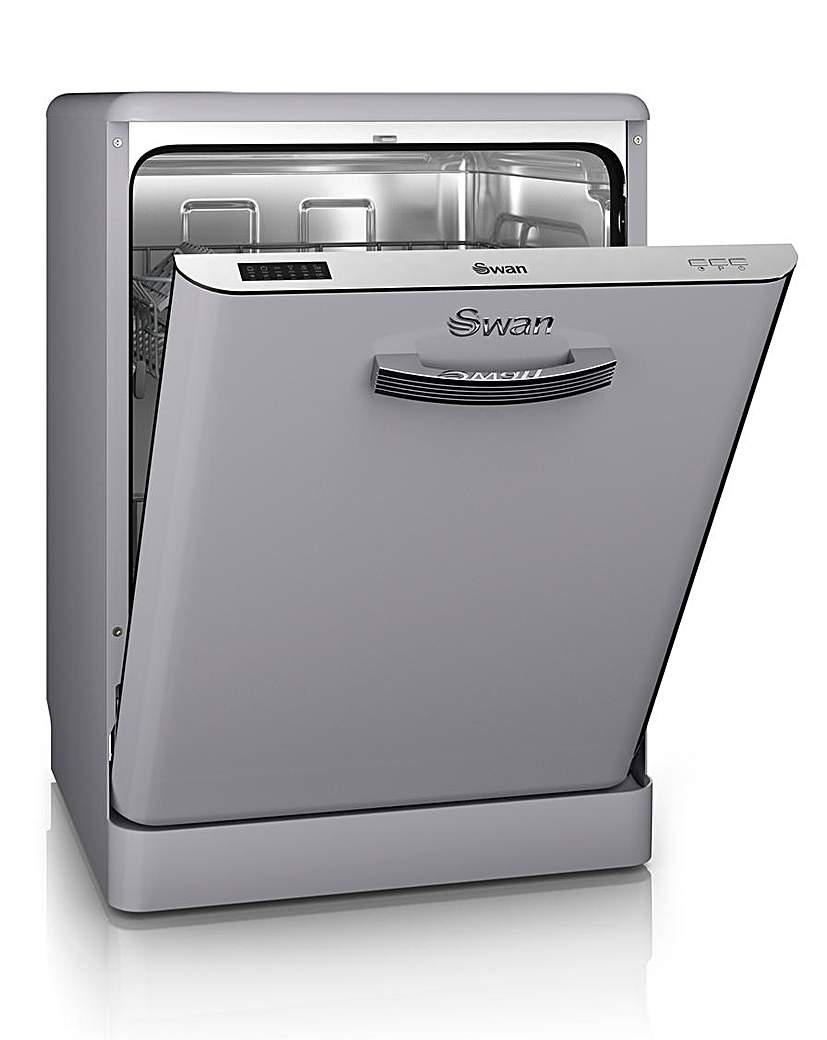 Swan Retro 12 Place Dishwasher - Grey Swan Retro 12 Place Dishwasher - Grey