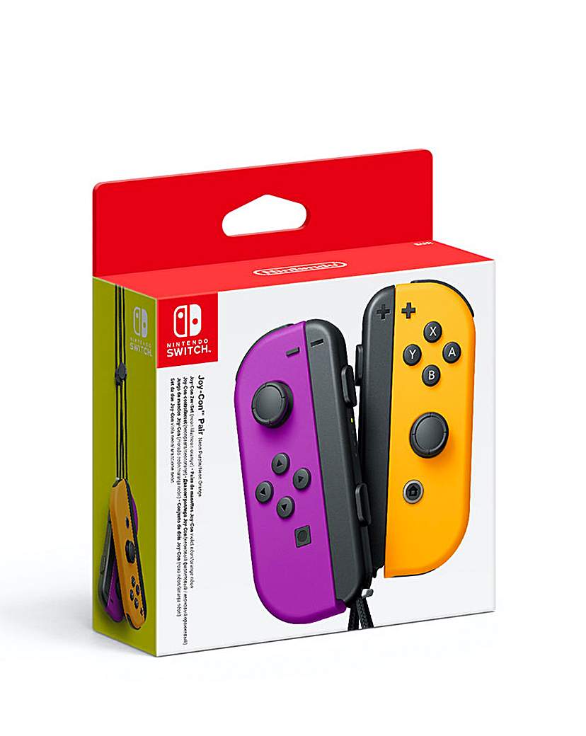 Nintendo Joy Con Pair Neon Purple/Orange
