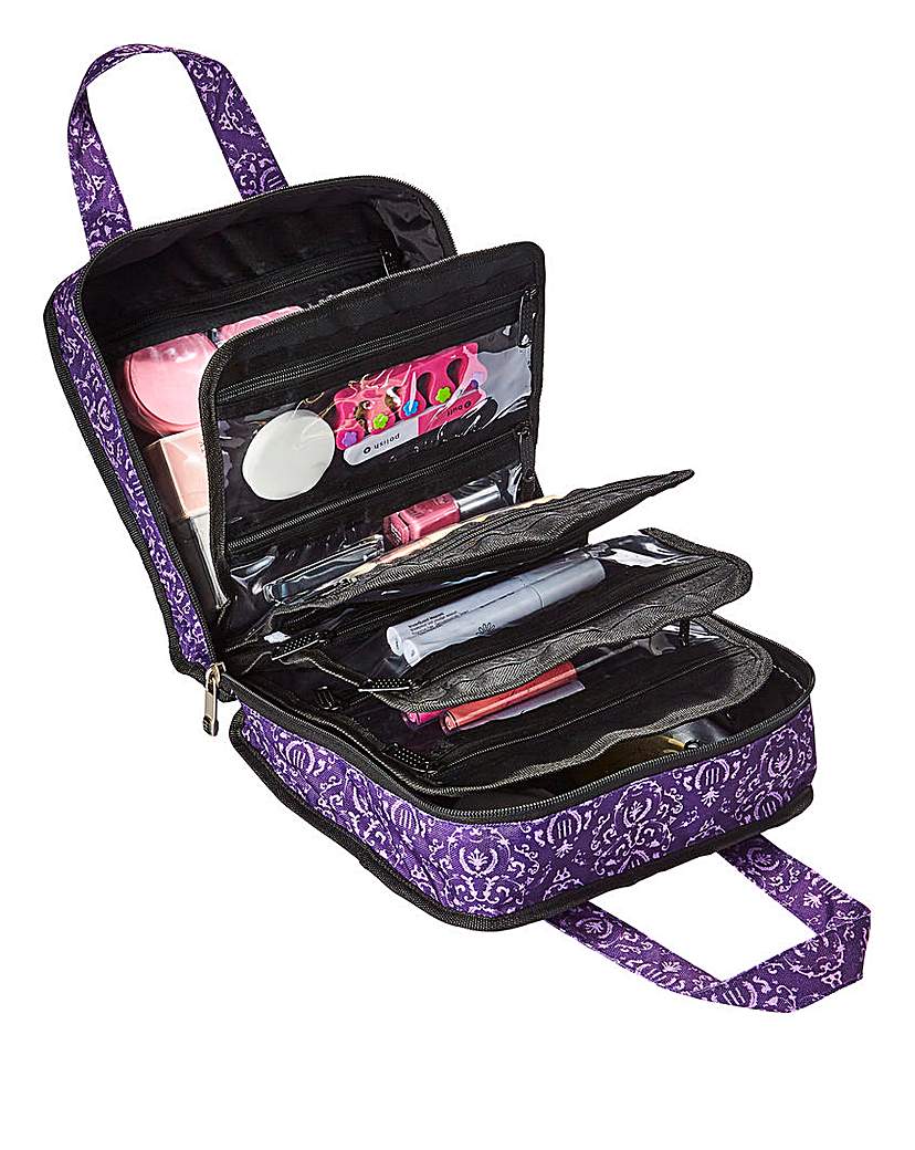 Roo Beauty Purple Bitzee Cosmetic Bag Roo Beauty Purple Bitzee Cosmetic Bag