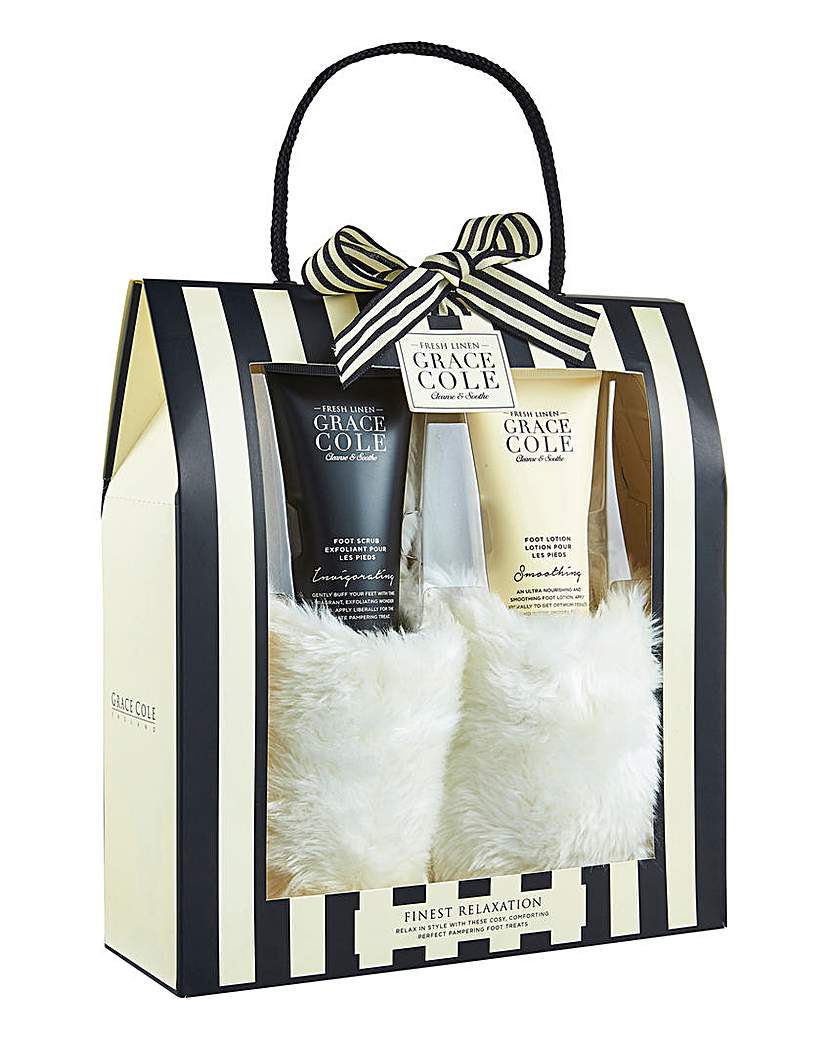 Grace Cole Toiletry Slipper Set Grace Cole Toiletry Slipper Set