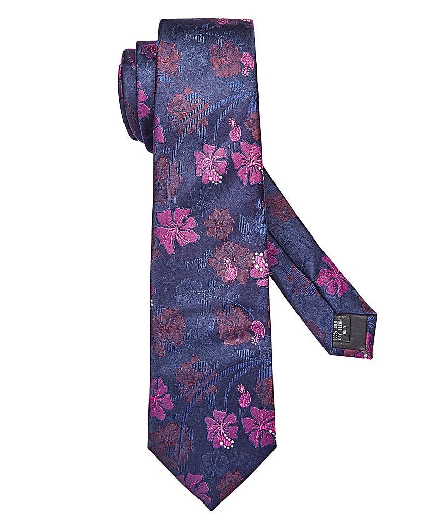 Williams & Brown Floral Silk Tie Williams & Brown Floral Silk Tie